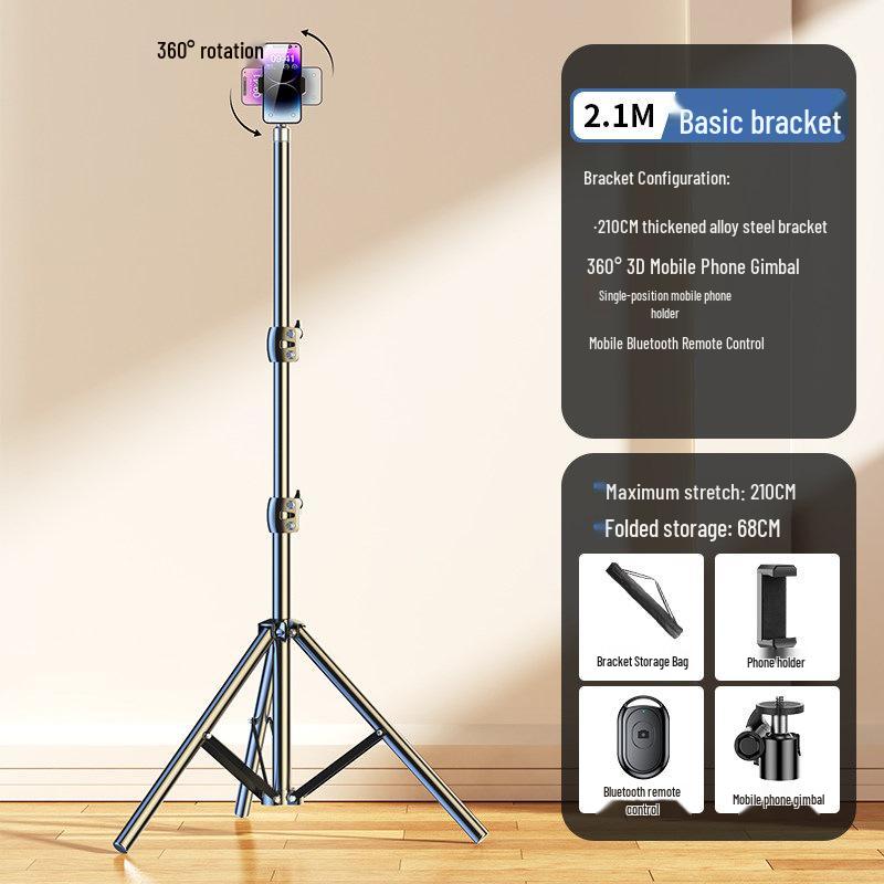 2026 Universal Multi-Function Selfie Stick & Phone Holder Tripod for Live Streaming and Photography