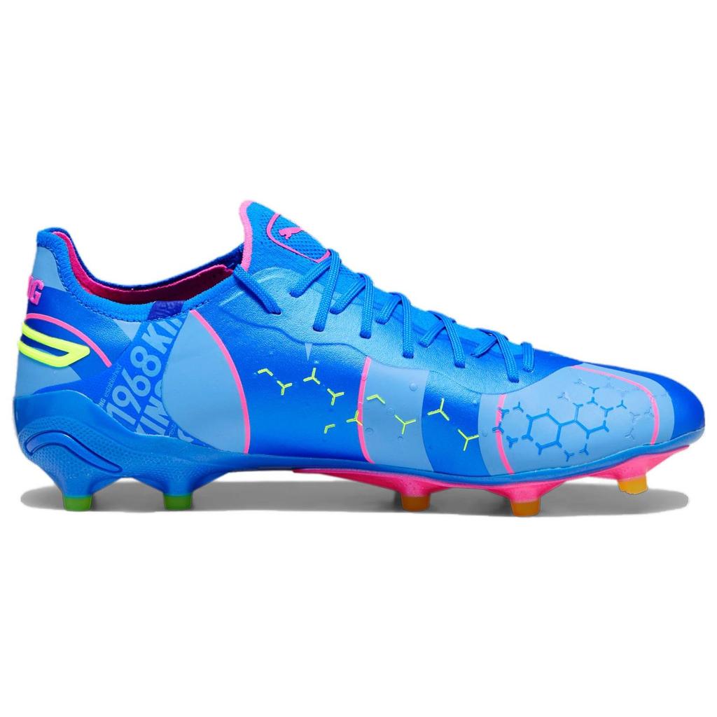Puma King Ultimate FG AG Energy Pack Men Sneakers Blue Ultra-Blue Luminous-Pink 107553-01