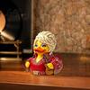 Creative Home Office Ornament Parton Memorial Duck Dolly Duck Figurine Country Music Statue Guitar-Themed Artistic Resin Animal Statue Decorative