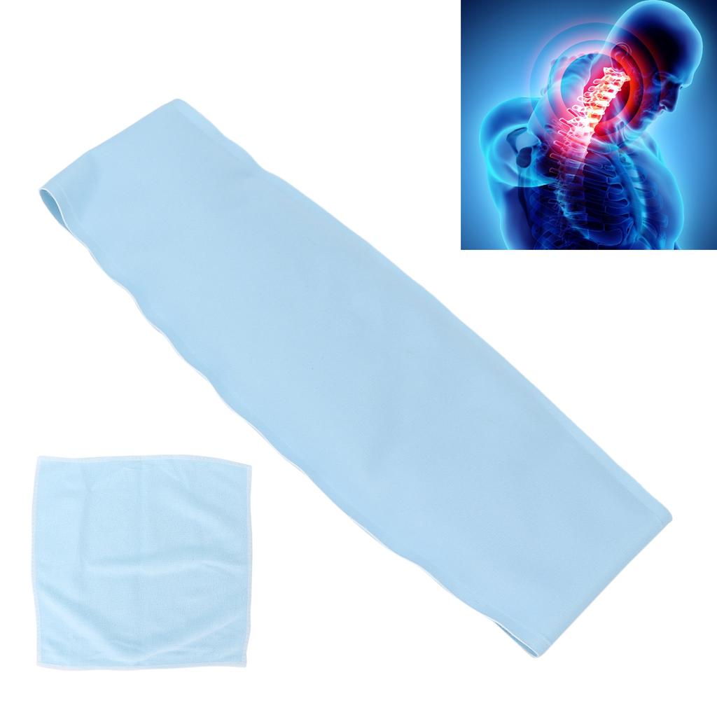 Reusable Neck Ice Pack Cold Compress Shoulder Therapy Wrap Ice Gel Pack for Pain ReliefLight Blue