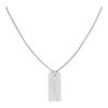 Men's Small Square Dog Tag Necklace