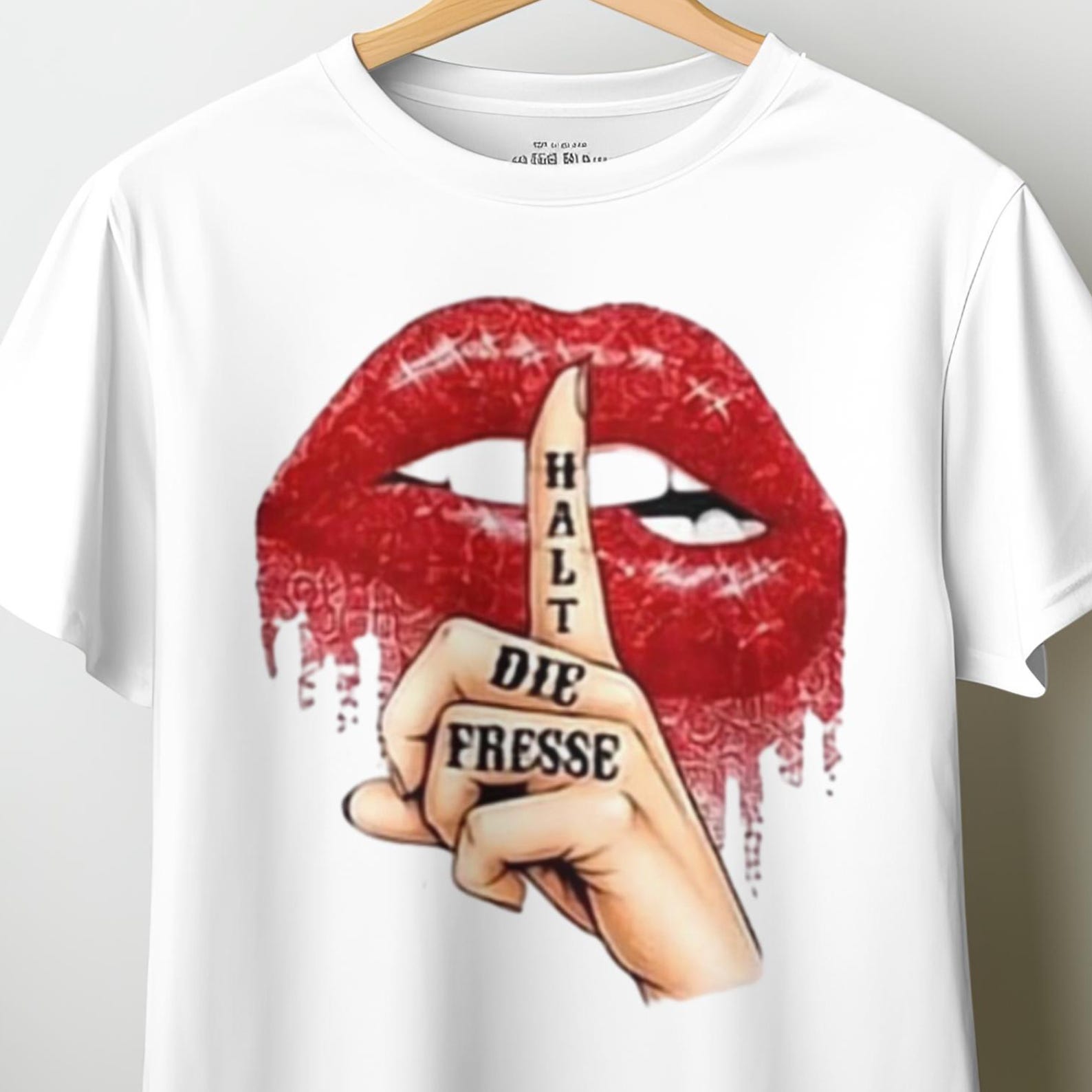 Shut Up Shirt, Funny German Quote T-Shirt, Sarcastic Graphic Tee, Streetwear Shirt, Bold Statement Gift S