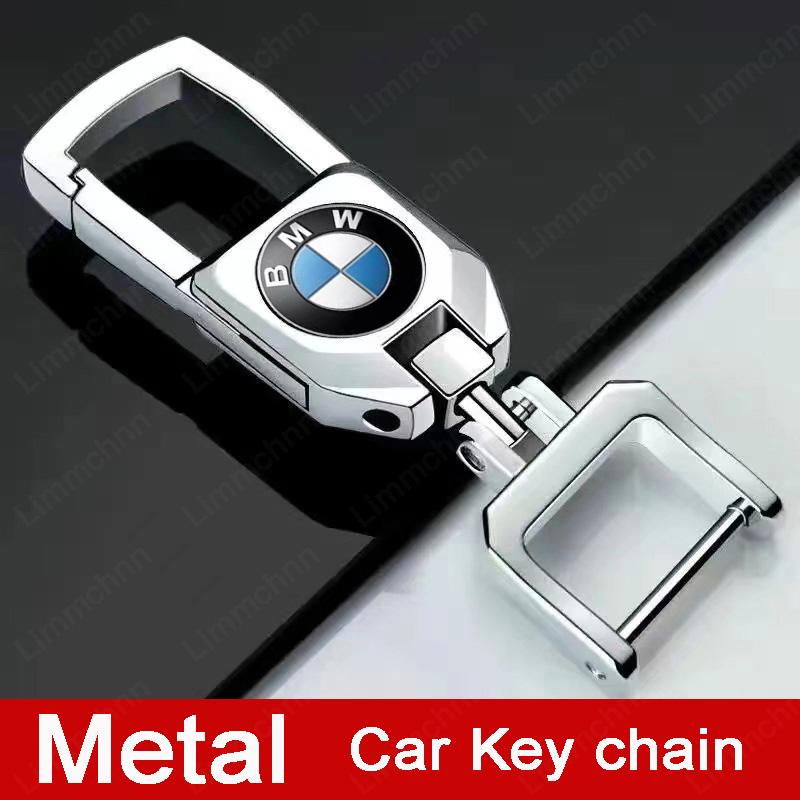 For Bmw M E46 E90 E60 F10 F30 E39 E36 F20 E87 F20 F40 E88 X1 X3 X5 X7 X6 Metal Car Emblem Key Chain Rings Auto Keychain Styling jbzh05