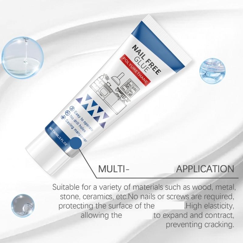 60ml Multifunction Glues Nail Frees Glues Water Resistant Glues Instants Bonding Adhesive Glues Easy To Use for Home