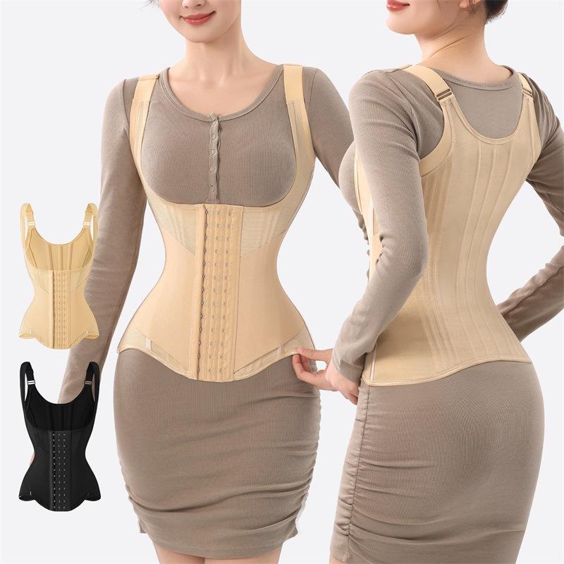 Women's Full Body Dual Strap Trimmer Wrap Waist Girdle Waist Trainer Shaper Abdomen Control Shaper Waist Trainer Seeat
