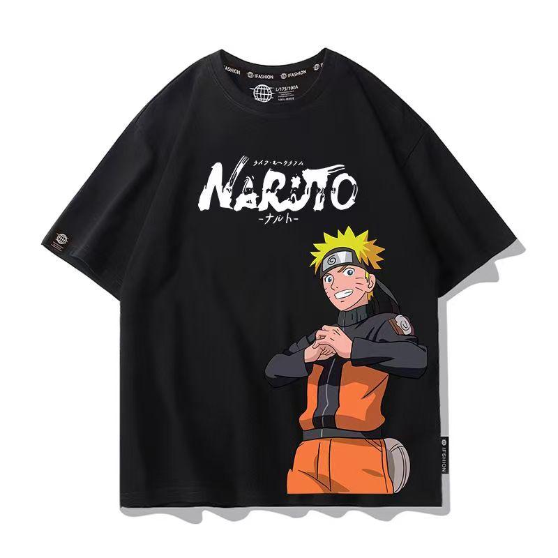 Men's Naruto Anime Graphic T-Shirt, Sasuke Uchiha & Pain Akatsuki Oversized , Summer Loose Fit Casual Streetwear for Boys&Girls