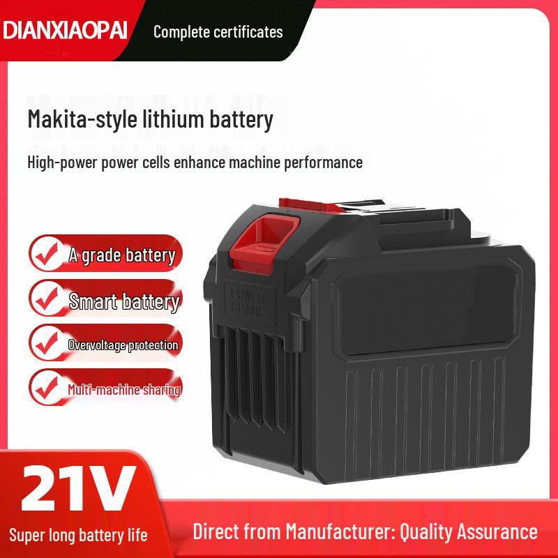 21V Lithium Battery Power Tools: Angle Grinder, Electric Drill, Chainsaw, Wrench