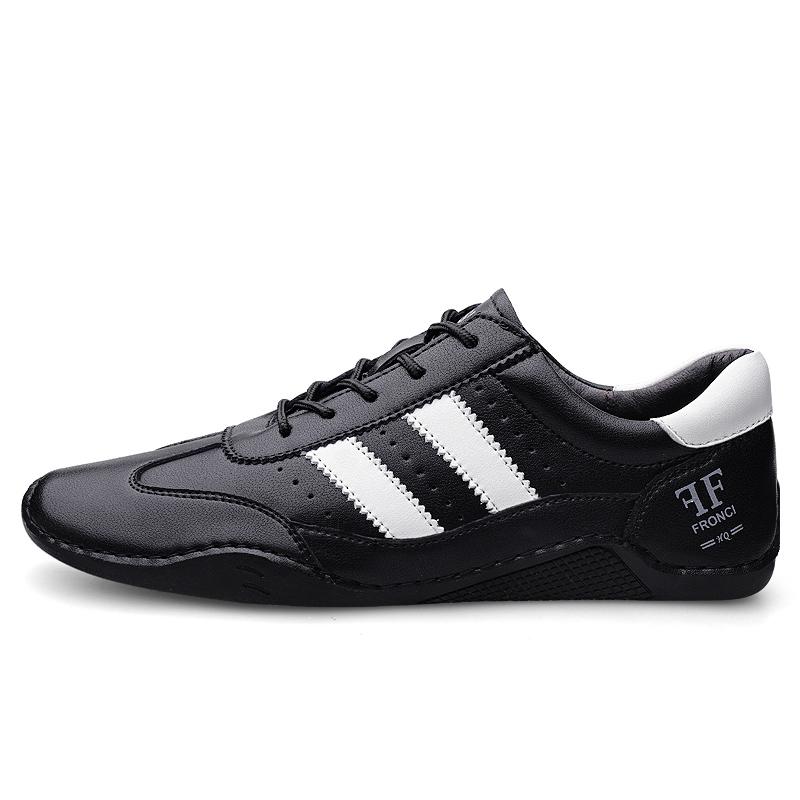 

Мужская новая кожаная спортивная обувь на открытом воздухе, повседневная обувь, деловая кожаная обувь для доски 44