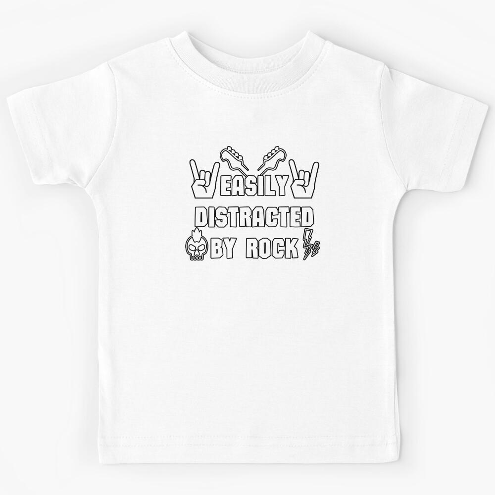 Easily Distracted by Rock Kids T-Shirt 120