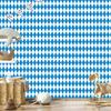 Harlequin Rhombus Wallpaper Azure and White for Living Room and Bedroom 50x1000