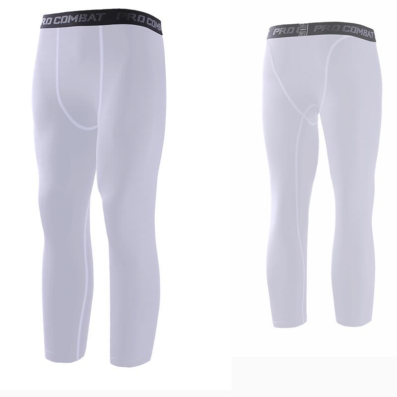 Schnelltrocknendes Kompressions-Sportset für Herren: Sommer Kurzarm-Top & Tights zum Laufen, Trainieren und Basketballspielen.