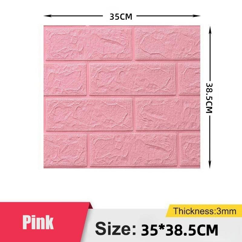 1/5/10PCS 35*38.5CM Foam 3d Stereo Wallpaper  Anti-collision Flexible Packaging Decoration Waterproof Wallpaper