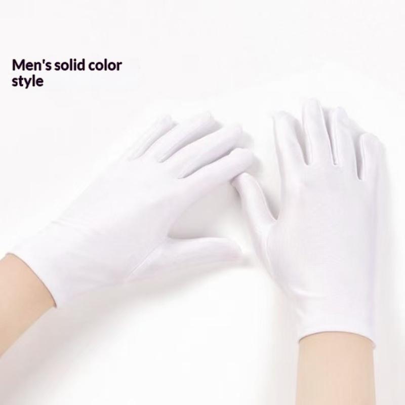 Thin Solid Color Short Gloves High Elastic Spandex Fashion Formal Etiquette for Banquet Prom Stage Performance