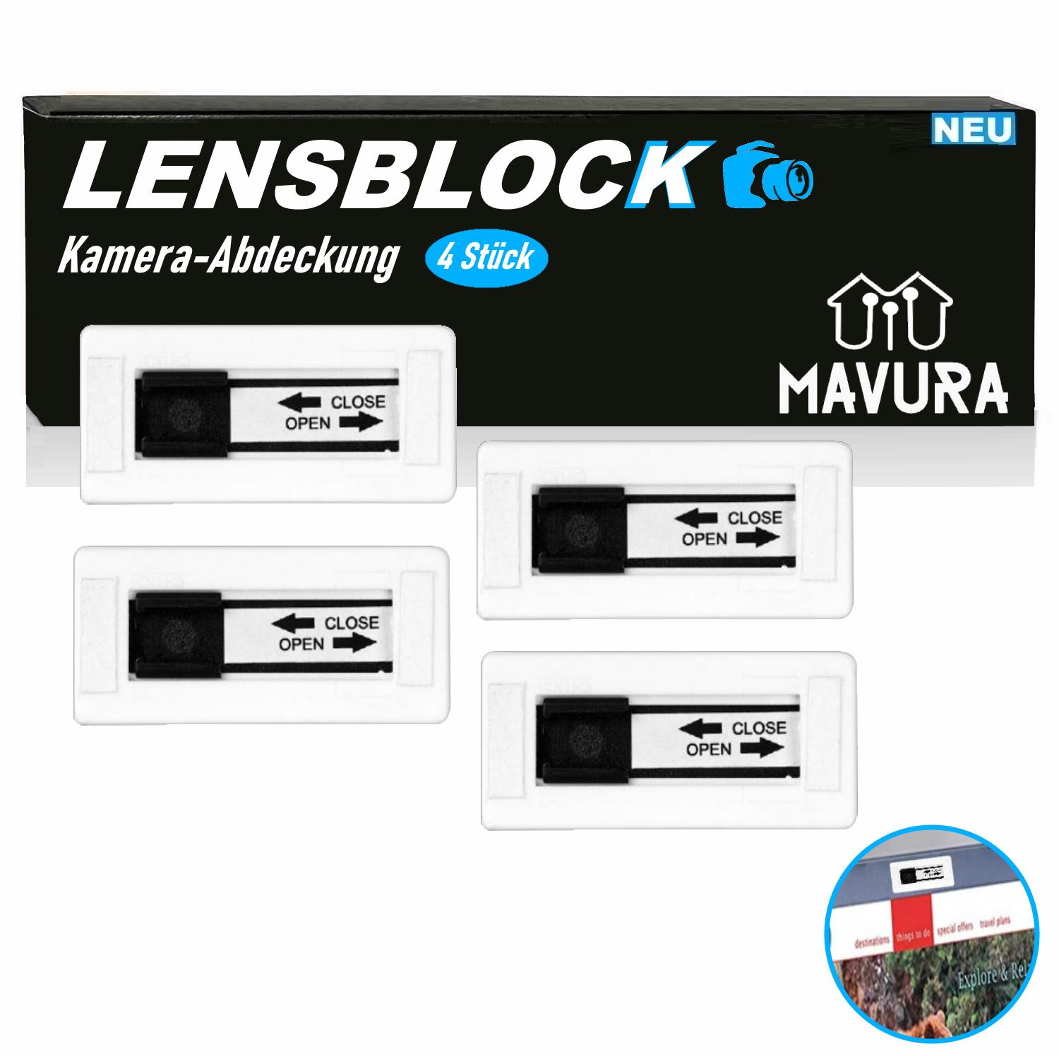 

LENSBLOCK Camera Cover Laptop Tablet Webcam Smartphone Cell Phone [4pcs]