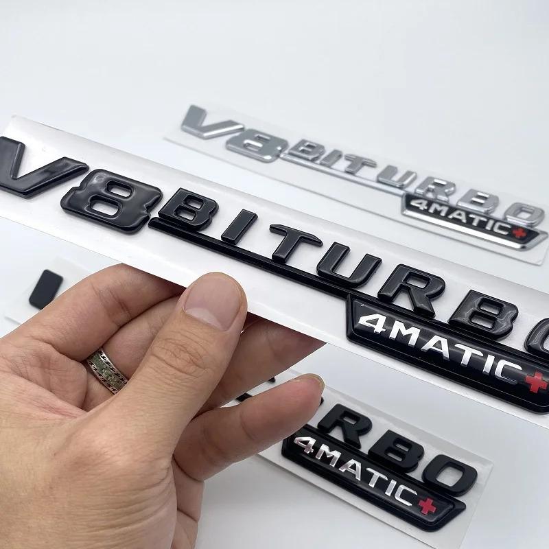 Lettere Piatte ABS 3D GT50 GT53 GT63 GT63S V8 Biturbo 4matic+ Emblema ABS per Mercedes Benz AMG C190 X290 Adesivo Laterale per Bagagliaio Auto