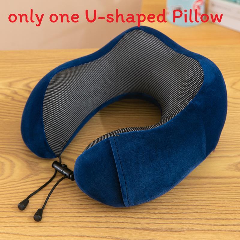 Modern U Shaped Memory Foam Cervical Pillow With Ultra Soft Fabric For Home And Travel