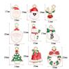 10pcs/lot Alloy Drip Oil Pendant Santa Claus Snowman Christmas Tree Charm Pendant For DIY Men Women Earrings Necklace Party Gift