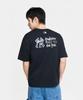 Emelbi Basic Back Street Logo Oversized Short Sleeve T-Shirt Ny (Black)