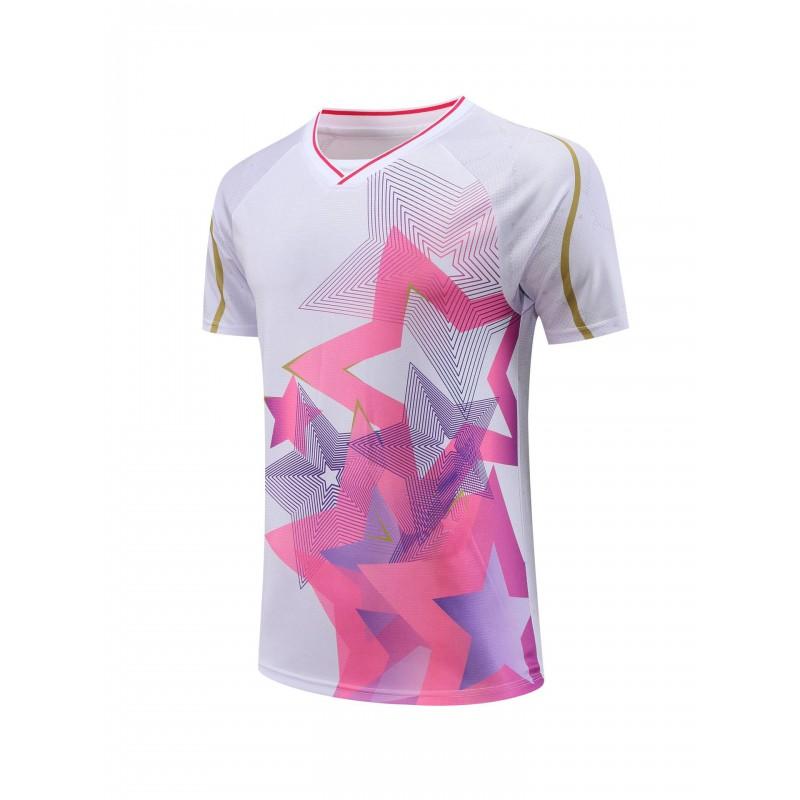 Quick-Dry Sports T-Shirt Badminton Tennis Running Gym Workout Unisex Adult Kids Breathable Athletic Top