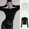 Korean Badblood BCAC Series Women's American Spicy Girl Long Sleeve Slim-Fit Solid Color T-Shirt