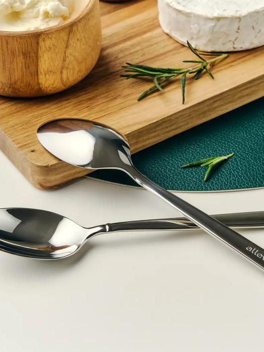 

Allevo Briand Premium Dessert Teaspoon Set Cutlery for 4 People (4P) Briand Cutlery Dessert Spoon Set of 4