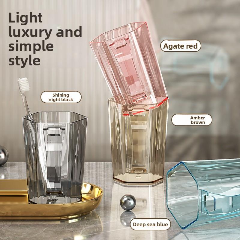 Toilet Mouthwash Cup, Toothbrush Cup, Household Multi-functional Wash Basin, Transparent Tooth Cup, Tooth Care Set Cup