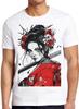 Mecha Geisha Japonské umění Kresba Film Japonsko Samuraj Dárek Tričko T Shirt 2416