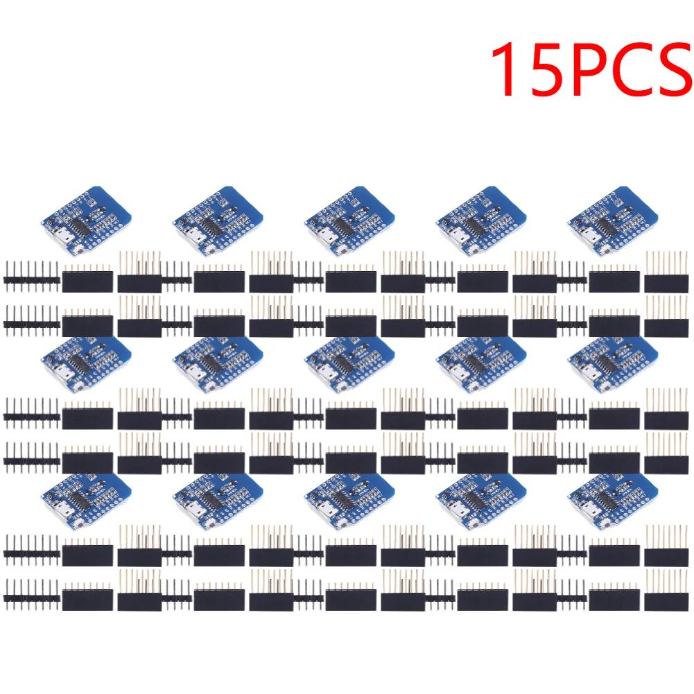 1-20PCS ESP8266 D1 Mini WIFI Development Board ESP-12F CH340G CH340 V2 Usb Wemos D1 Mini Nodemcu Lua Iot Board 3.3V Met Pins