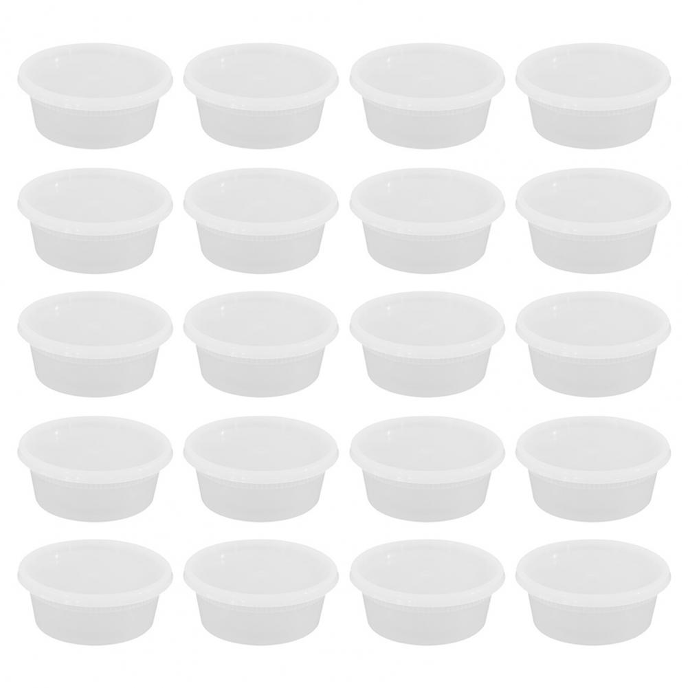 

Bpa-free Plastic Deli Containers Freshness Preserving Storage Containers 20pcs Round Food Storage Boxes with Airtight for Meal