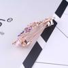 Oil Drip Design Zinc Zinc Alloy Hair Clip Floating Rhinestone Women's Headwear Floral Spring Clip  Party