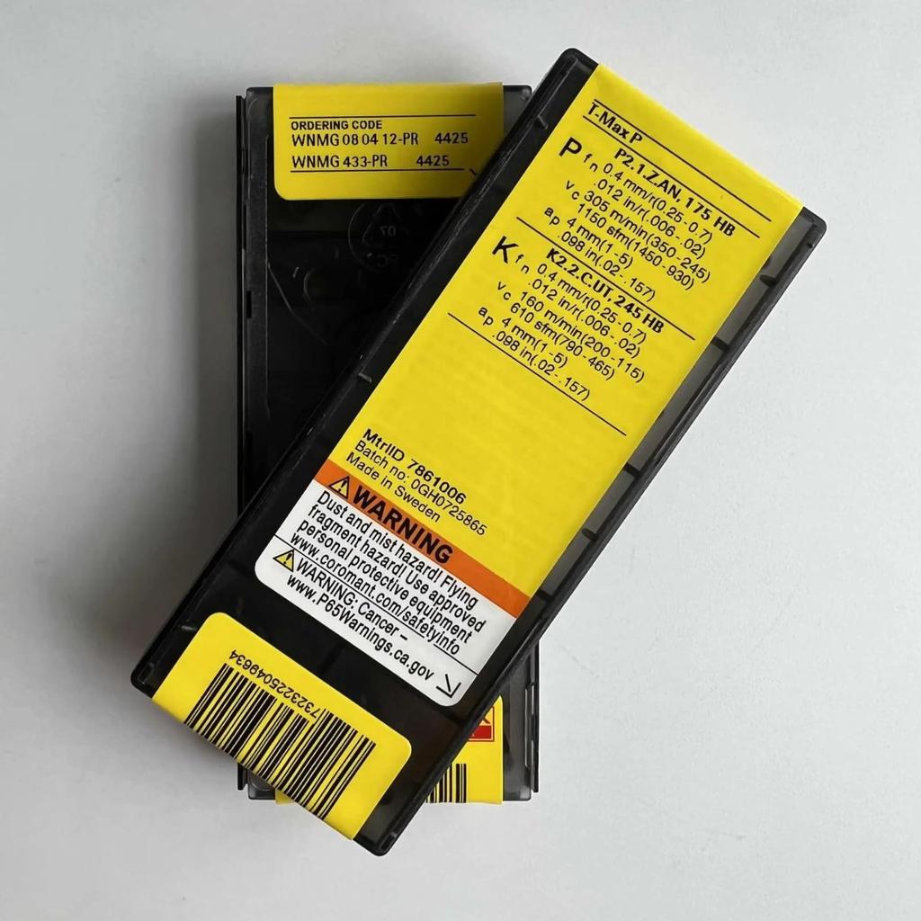 Original Sandvik / WNMG080412-PR 4425 / CNC Lathe Carbide Blade 10 PCS