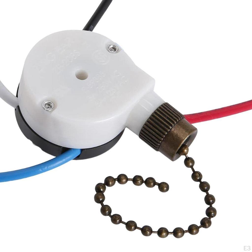 3 Wire Pull Chain Switch for Ceiling Fan And Wall Light Control