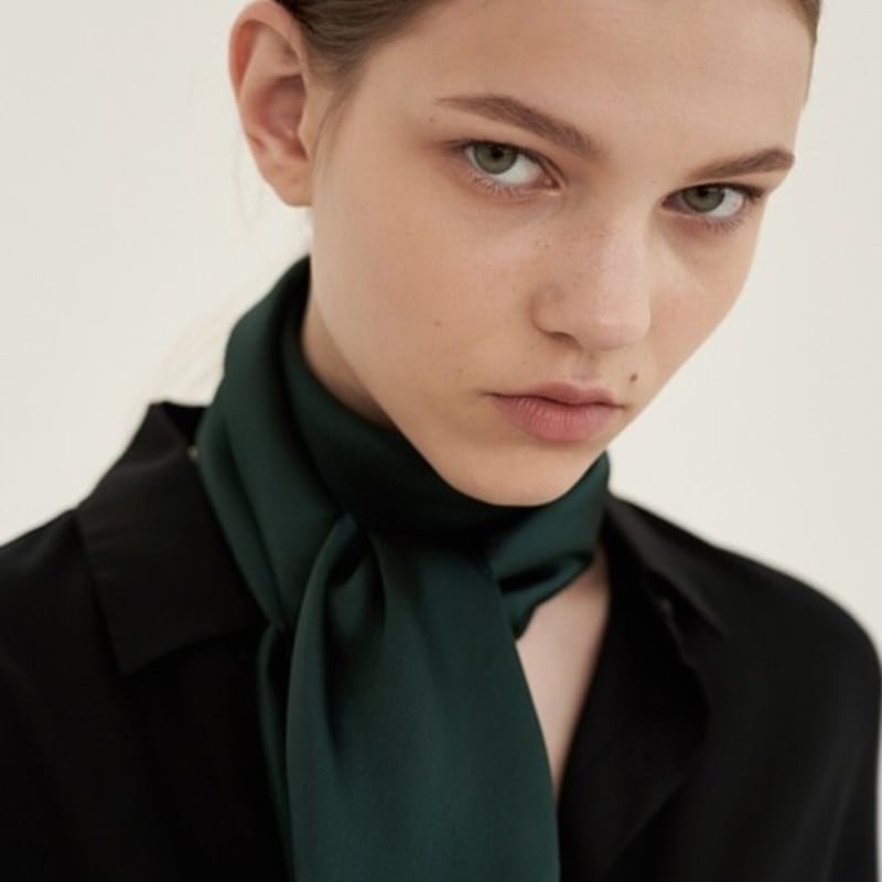 BB’DE SOLI’DE solid silk scarf 6color