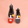 Wrist Strap Table Tennis Leather Pendant Hand-sewn Badminton Cartoon Keychain  Sports Fans