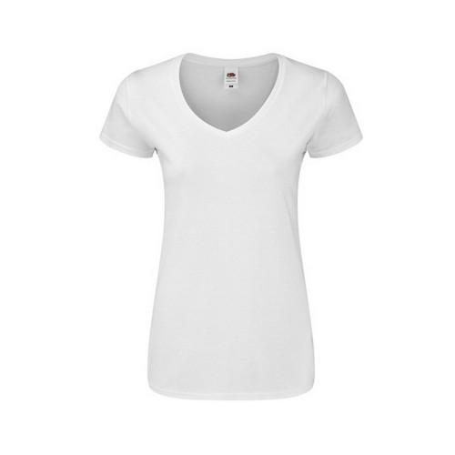 Fruit of the Loom Womens/Ladies Iconic 140 V Neck T-Shirt