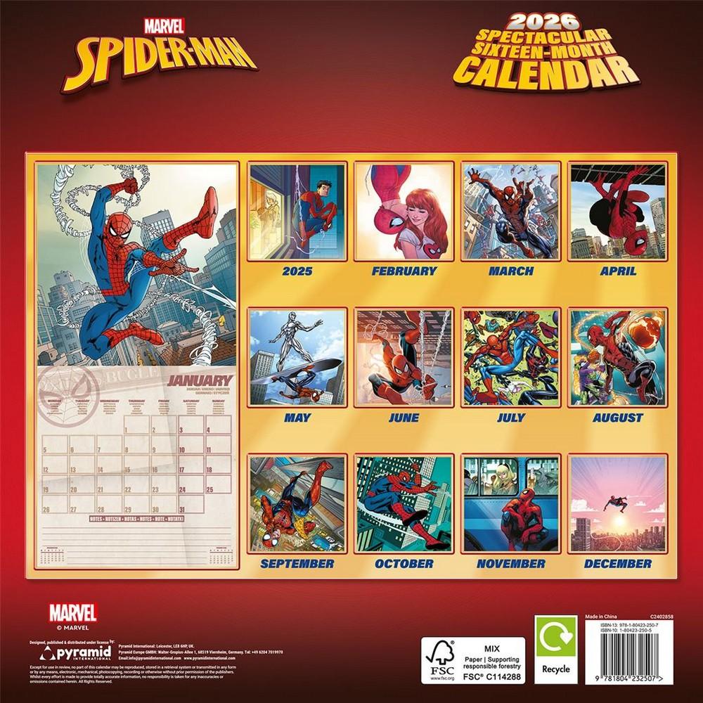 Spider-Man 2026 Animated Calendar