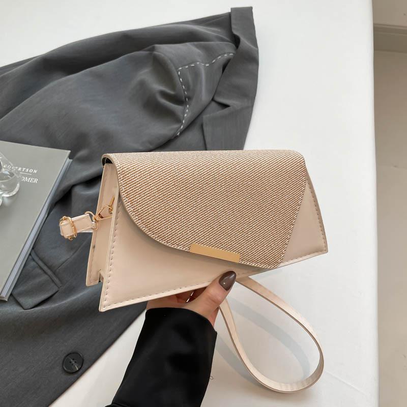 Neue Splicing vielseitige Umhängetasche 2025 Frühling neue Handgepäck kleine quadratische Tasche lässige Kontrasttasche Damen