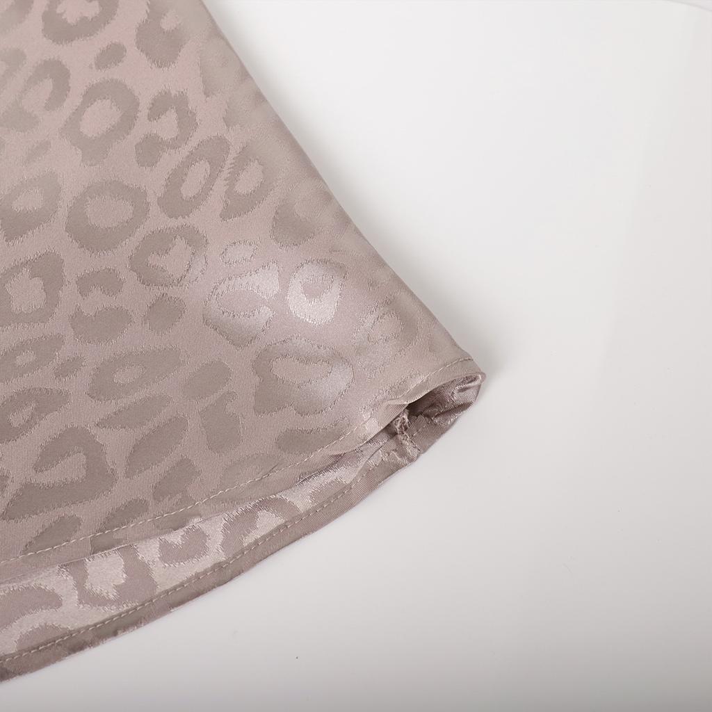 GMXIA Fusta cu jumătate de corp cu imprimeu leopard jacquard New Trend de vară Fusta lungă pe jumătate cu imprimeu leopard, jacquard