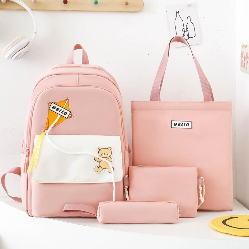 The Schoolbag Is Small and Fresh, the New Schoolbag Is Female, Simple and Large-capacity, Light and Casual Backpack, Cute, Primary School