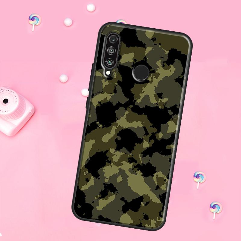 Military Army Camouflage For Huawei Nova 11 Pro 10 9 SE Y70 Y60 Y90 Y61 Y91 Y73 Y72 12s 12i 11i 8i P30 P40 Lite Case