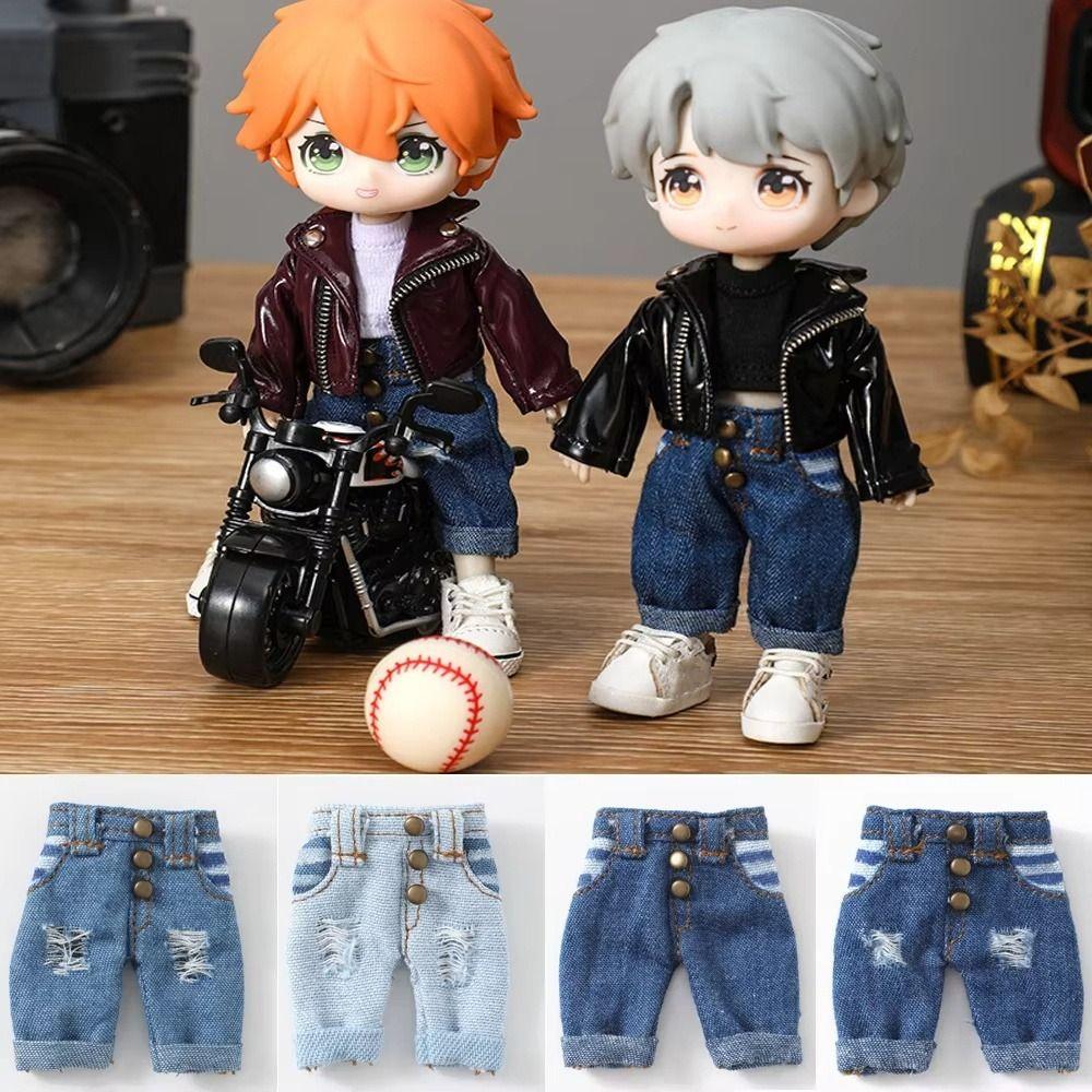 Long Pants OB11 Doll Clothes Casual Wears Doll Pant Jean Doll Clothes Trouser 1/12 Mini BJD