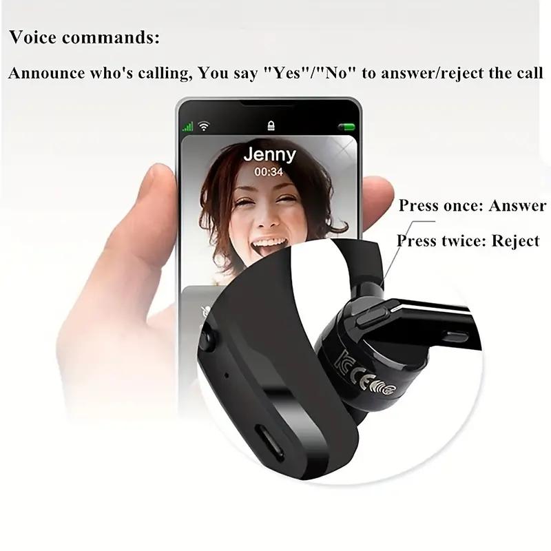 Auricolare Bluetooth V8 Cuffie Stereo Wireless HD V9 Kit Bluetooth Mani Libere per Auto con Microfono Per iPhone Samsung Huawei Telefono