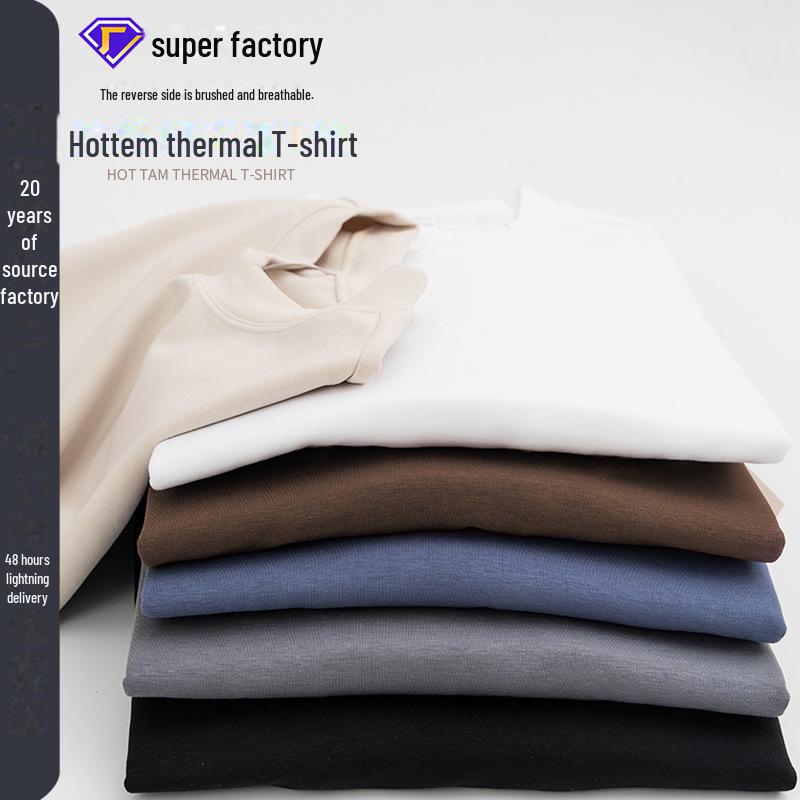 Men's High-End Lyocell Thermal Long-Sleeve T-Shirt