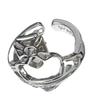 Geometric Hollow Heart Ring For Women Adjustable Copper Design Irregular Geometry Vintage Ring Fashion Jewelry Gift