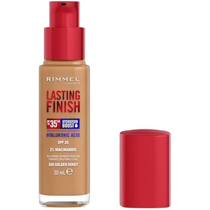 Fond de teint - RIMMEL - Rimmel London Lasting Finish - 350 Golden Honey - Longue tenue 35h - Vegan
