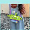Bolsa de Crochê Alienígena de Desenho Animado Fofa e Leve Feita à Mão Perfeita Para Crianças