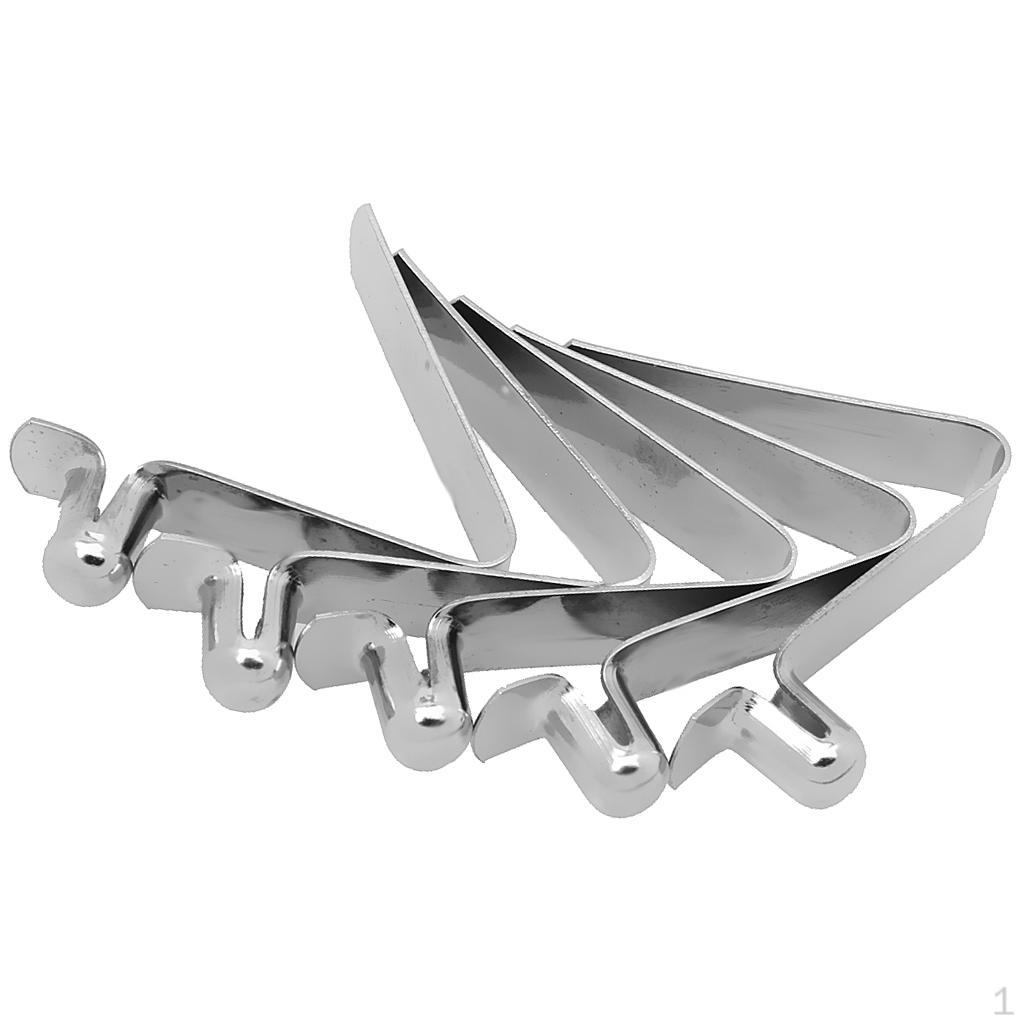 

Steel Clips for Tent Poles - 5 Pack 6MM x 7MM_silver
