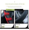 Large Size Truck Steering Wheel Protector 40/42/45/47/50CM Anti Sweat Non Slip Rubber Base Artificial Leather Car Interior Mod Parts