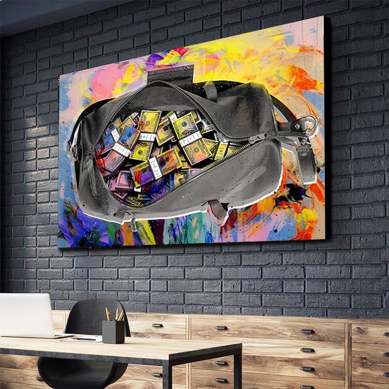 

Nordic Abstract Кошелек Деньги Плакаты и принты Холст Живопись Quadro Настенное искусство Картина для гостиной Украшение дома Cuadros