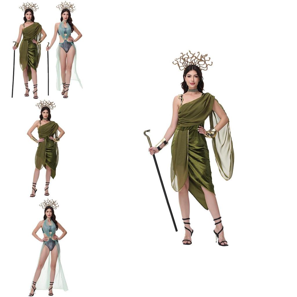 Greek Mythology Cosplay Dress For Women Stage Show With Breathable Cotton Material
